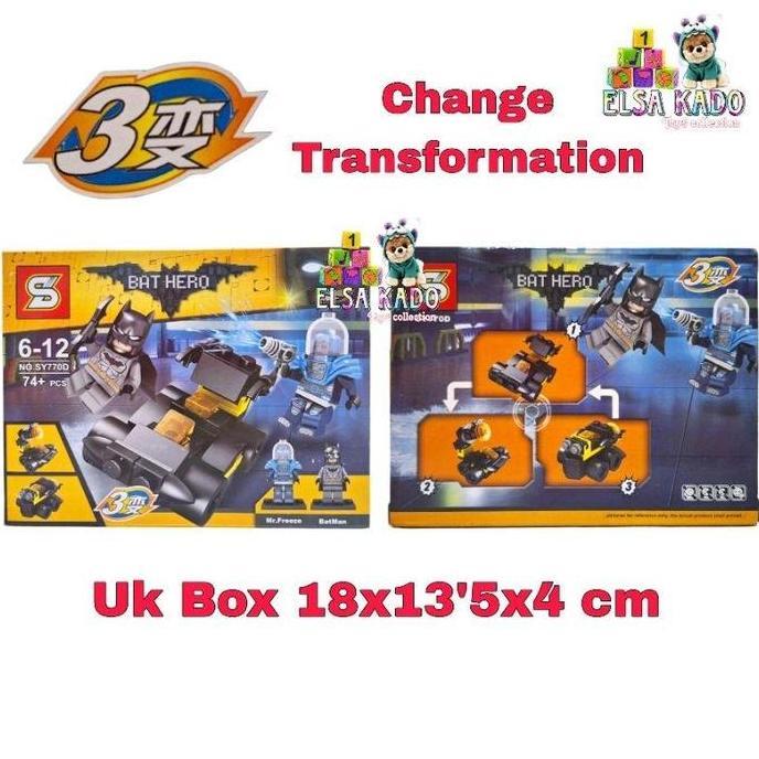 Sheng Yuan SY770 Bat Hero Mainan Brick Minifigure Batman Joker Harley Quinn Robin Block Susun 3 Peru