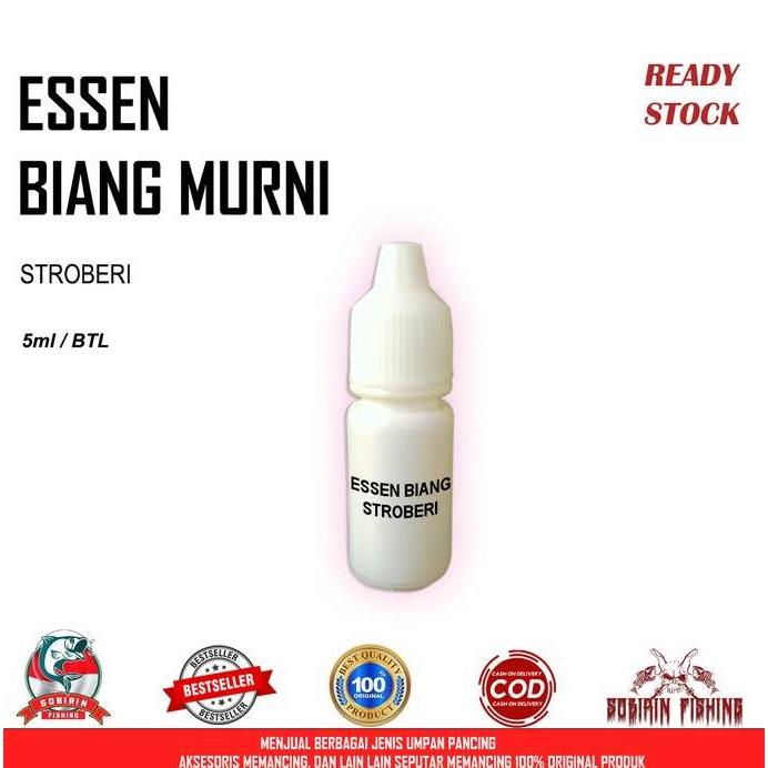 Essen Biang Strobery 5ml - Essen ikan mas biang murni