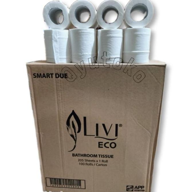 Tissue Livi Eco Smartdue Toilet 100 Roll / Livi Bathroom Tissue Toilet / Tissue Gulung /Tisu Roll (K