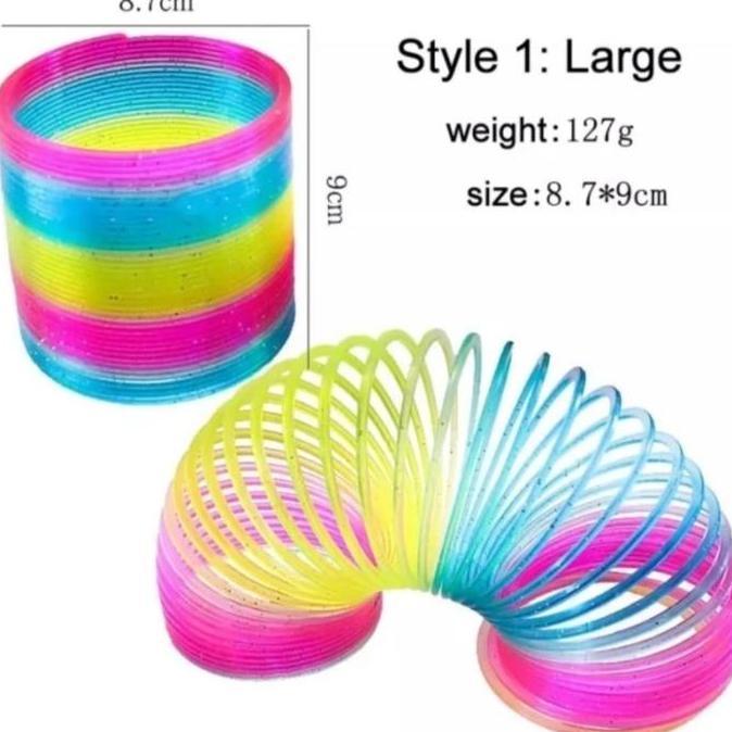 MAINAN SPRING RAINBOW PER PEGAS SPIRAL SLINKY MAGIC SPRING