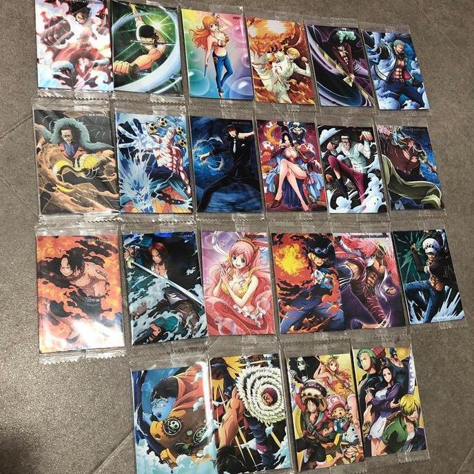 ONE PIECE -20th ANNIVERSARY- Cards [ALL 22/SET] Luffy Zoro Nami Sanji Mihawk Smoker Croile Enel Rob 