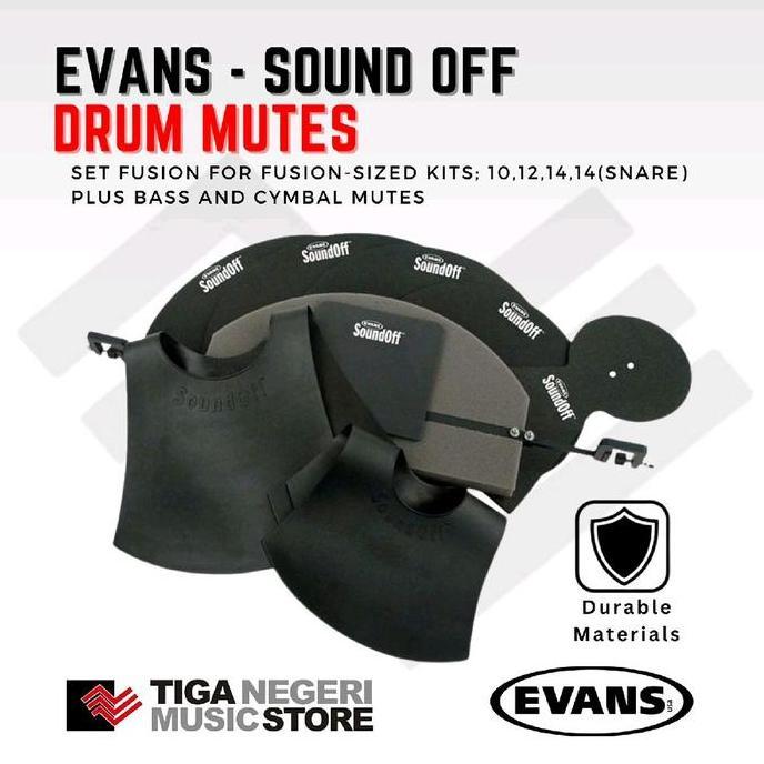 Evans Sound Off Box Set Fusion Peredam Suara Drum & Cymbal Complete Set
