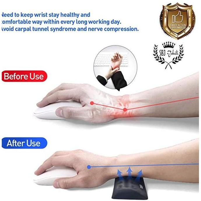 Bubm Wrist Pad Memory Foam Keyboard Mouse Wrist Rest Pad Bubm Premium