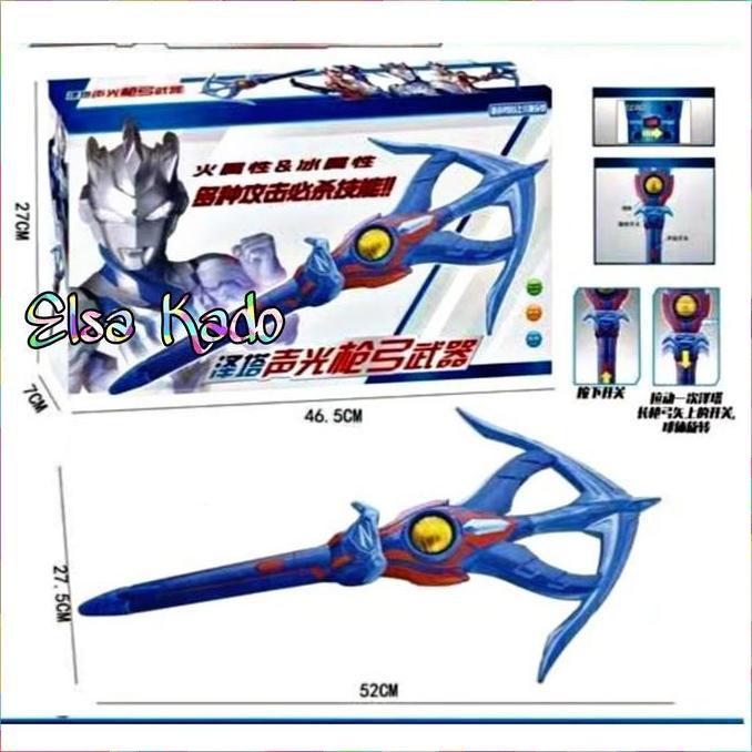 Mainan Senjata Ultraman Lampu