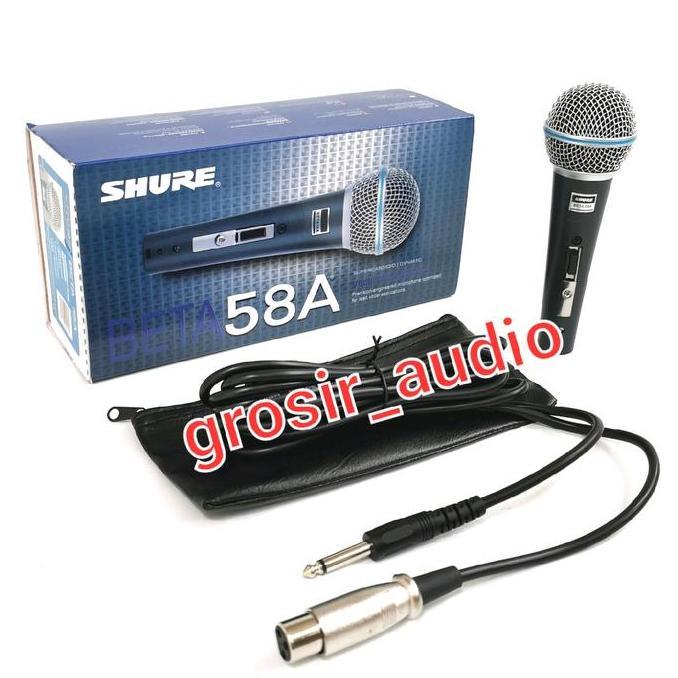 Mikrofon Berkabel Beta-58A Dos Dengan Kabel 3,5M - Mik Besi