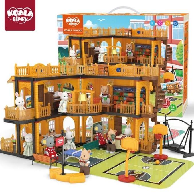 Ready Terbaru Koala Diary Town House School Mainan Rumah Anak Mainan Edukasi Anak Set Mainan Rumah2A