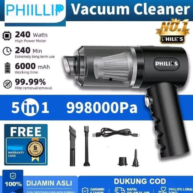 Vacuum Cleaner 998000PA Phllips Vakum Penghisap Debu Mobil Wireless Kasur Penyedot Debu Vakum Serbag