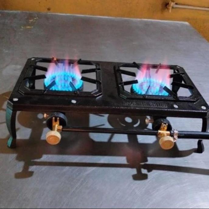 Kompor Seribu Mata 2 Tungku Mini + selang dan Regulator RESTOCK