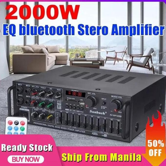 Terlaris Mkc Kimiso Penguat Bass Speaker Bluetooth 220V Household Power Amplifier High-Power Bluetoo