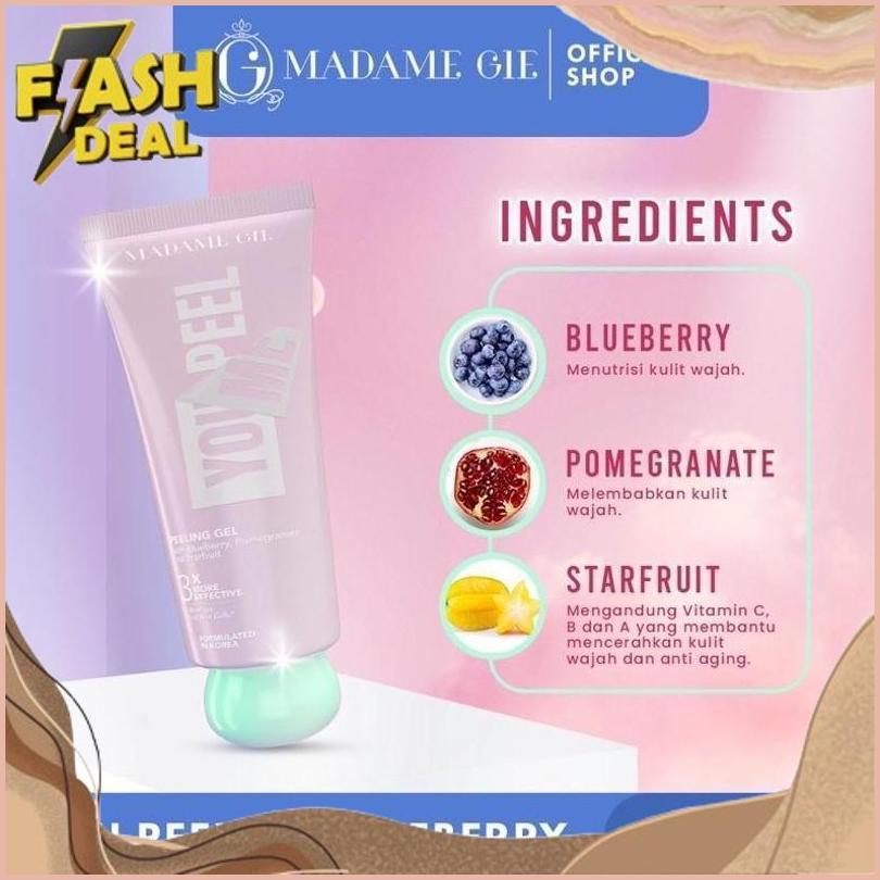 Cod Madame Gie You Peel Me Peeling Gel By Madame Gie Exfoliating Gel Exfo Gel Scrub Wajah Honey Blue