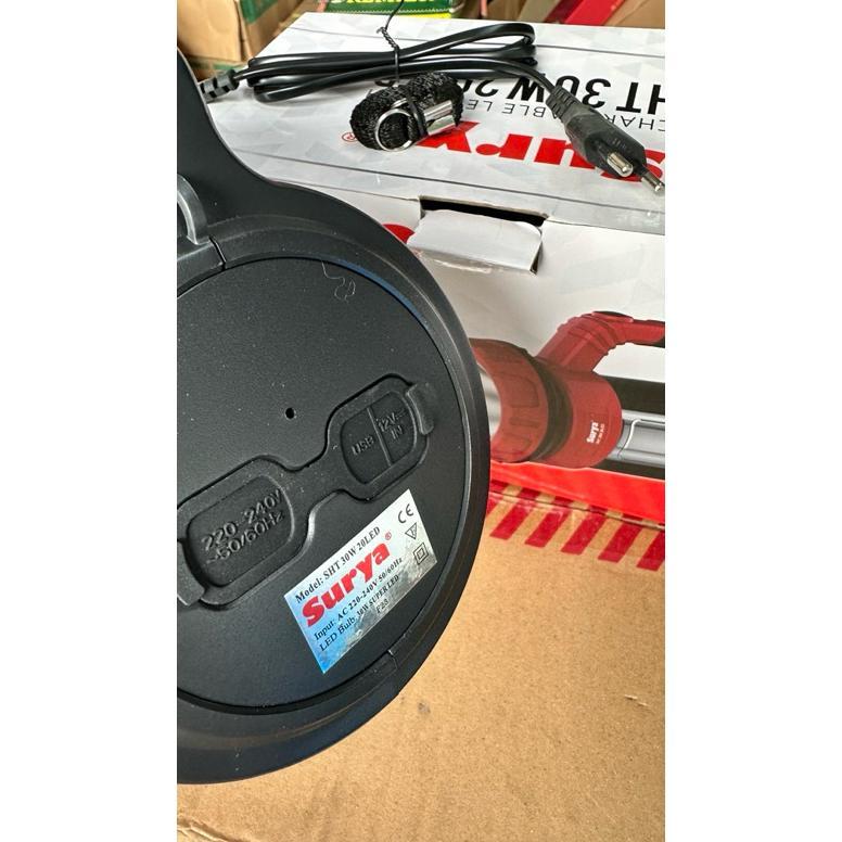 SURYA LAMPU DARURAT SENTER LAMPU EMERGENCY LED SHT L 30WATT 20LED BESAR Lampu emergency