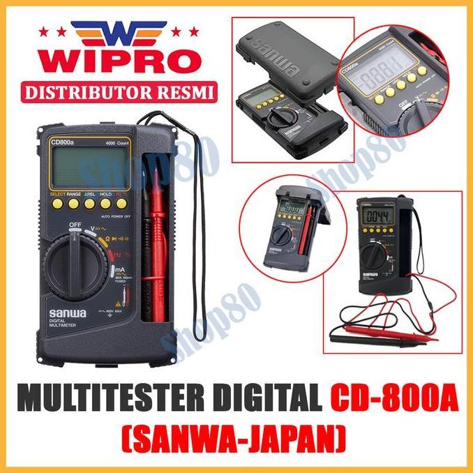 Wipro Multitester Digital Avometer SANWA Multimeter Multi Tester CD800A