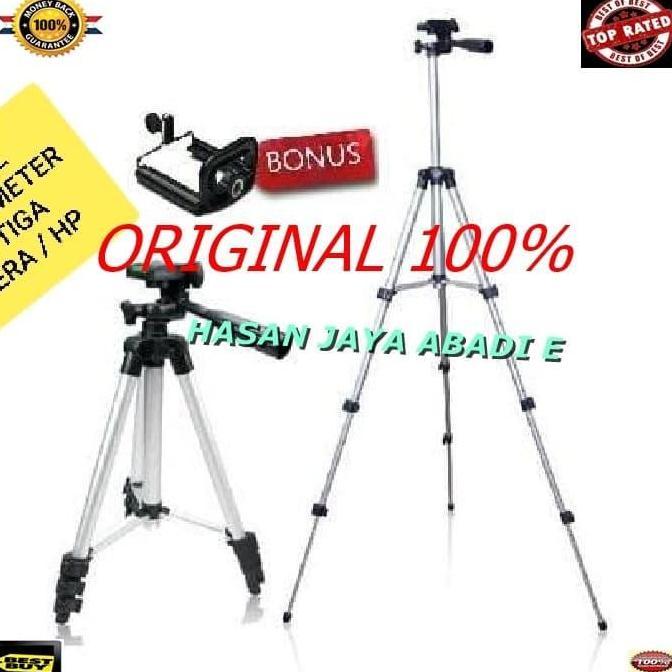 Hj132 Tripod Kaki Tiga 1 Meter Ths Original Universal Holder Hp Tripod