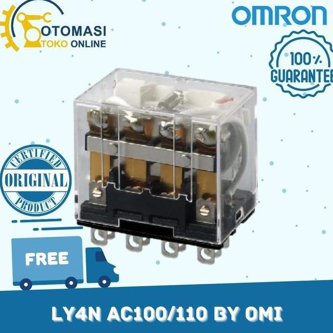 OMRON CONTROL RELAY LY4N AC100/110 BY OMI ASLI