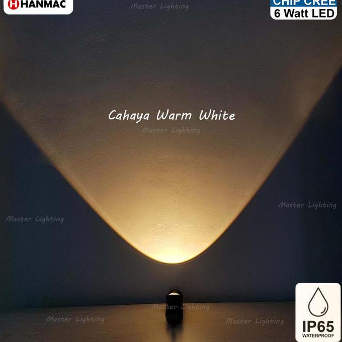 H257 Lampu Dinding Led 6W Taman Pilar Sorot Waterproof Outdoor