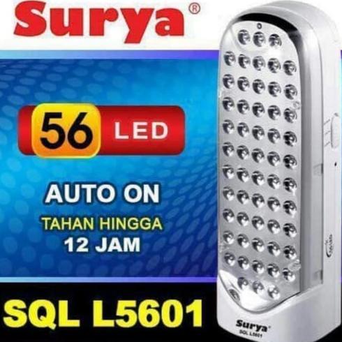 SURYA Lampu Darurat Emergency Cas 56 LED SQL 5601 Lampu emergency