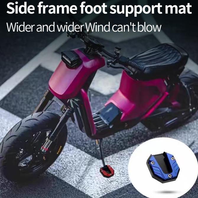 Bantalan Penyangga Kaki Kendaraan Listrik Pedal Baterai Paduan Aluminium, Rangka Penyangga Samping S