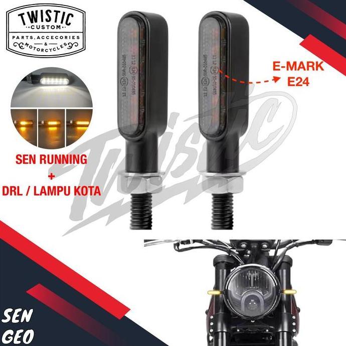 Promo Lampu Sen Sein Belok LED 3 in 1 Geo Motor MT 15 Vixion MT 25 XSR Benelli PE 250 Leoncino Keewa