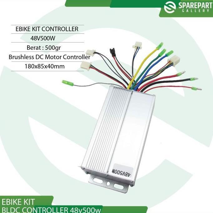 Controller ebike kit bldc 48v500w controller sepeda dan skuter listrik