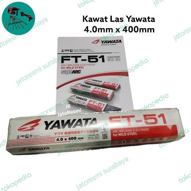 Ready stock] Kawat Las Besi Yawata FT-51 4.0mm x 400mm 5KG AWS A5.1 E6013