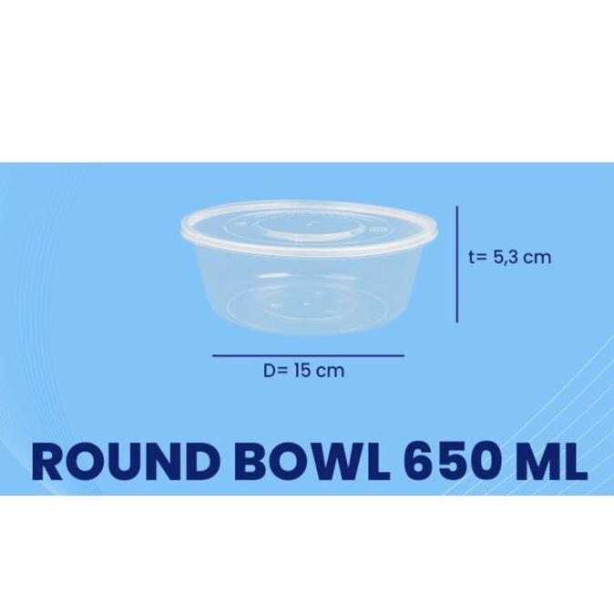 New- THINWALL ROUND 650ml / MANGKOK BULAT 650ml