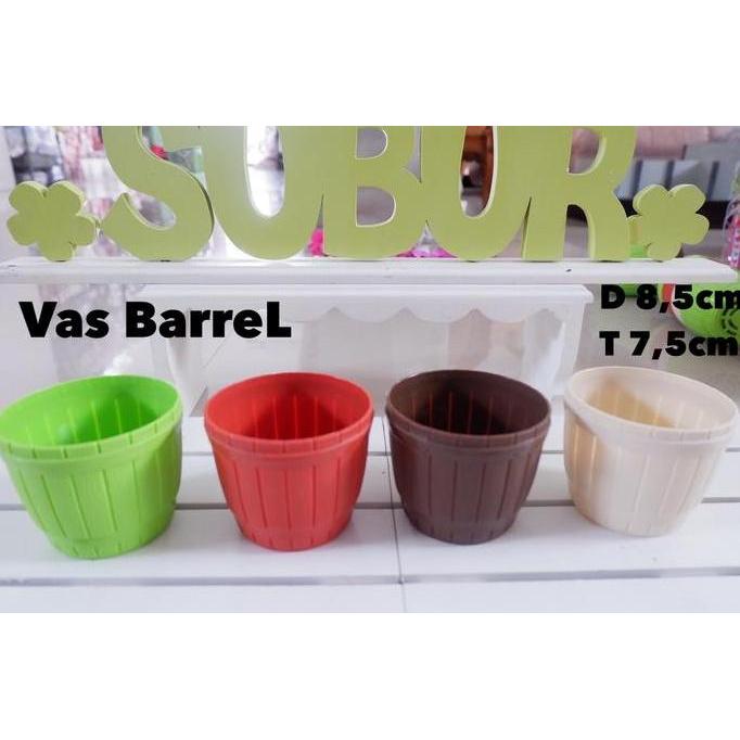hanya disini] Vas Plastik Bunga / Vas Bunga / Pot bunga / Vas plastik Barrel