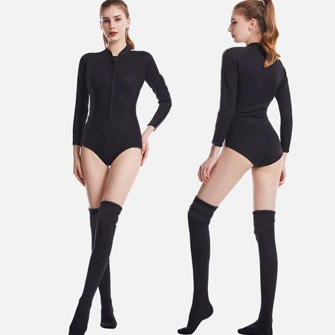 Murah Wetsuit wanita 3mm neoprene divingsuit woman - Wetsuit Zipper WS13 Non COD
