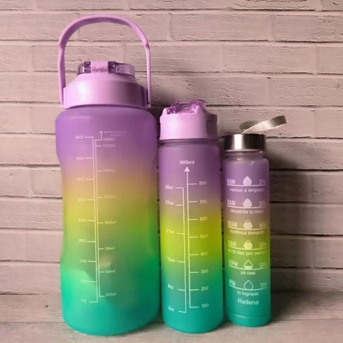 BOTOL MINUM BERANAK 3 IN 1 / BOTOL MINUM GRADIASI VIRAL