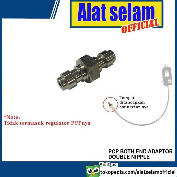 Murah PCP Both End Adaptor Double Nipple Male Ganda Connector Regulator PCP Non COD