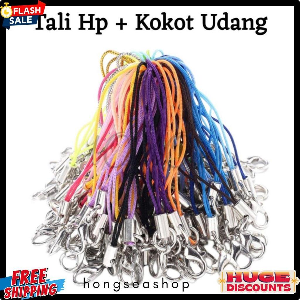 Cusss Serbu 15 Warna Tali Strap Hp + Kokot Udang / Tali Gantungan Hp / Tali Gantungan Flashdisk / Ta