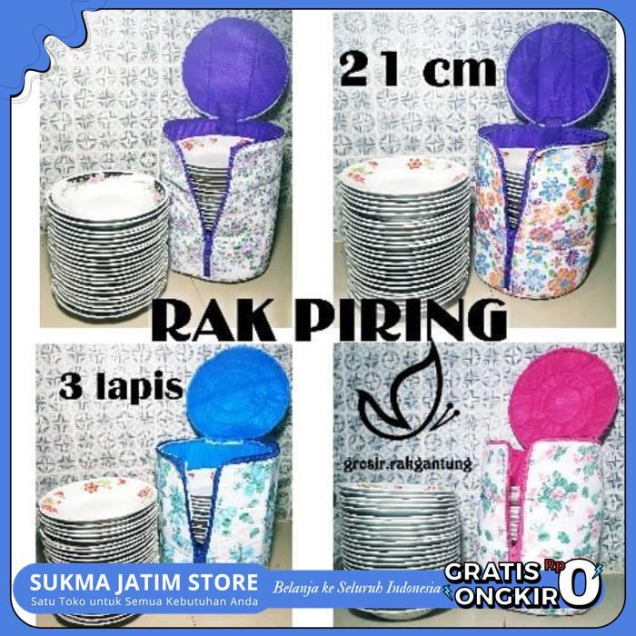 RAK PIRING/TAS/BAG PIRING/TEMPAT PIRING 3 LAPIS KAIN ORGANIZER PIRING.FULL RESLETING  CANTIK EKSKLUS