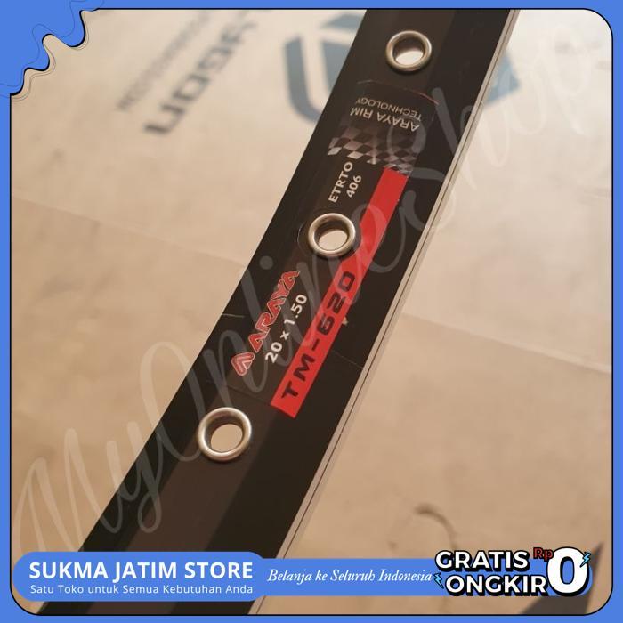 1PASANG VELG/RIMS SEPEDA 20 ALLOY DOUBLEWALL PACIFIC EXOTIC PALING MURAH