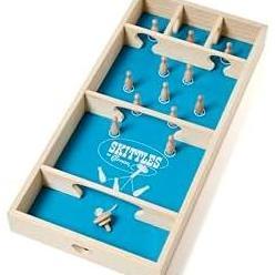 Carrom Skittles Game Large Board Games for Adults & Children Wooden Family FLASH SALE