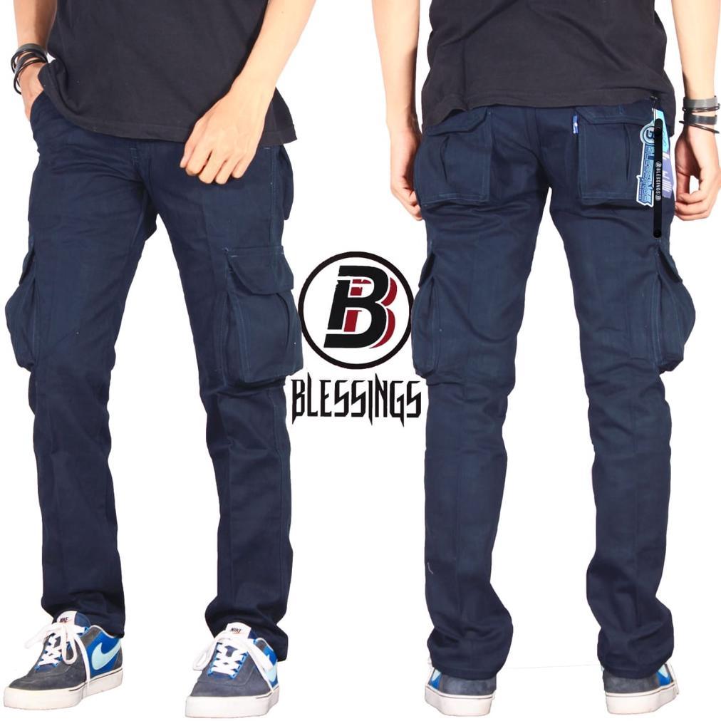 SL CELANA PRIA CARGO PANJANG CELANA PDL CELANA GUNUNG CELANA SECURITY CARGO PRIA PREMIUM CARGO NAVY