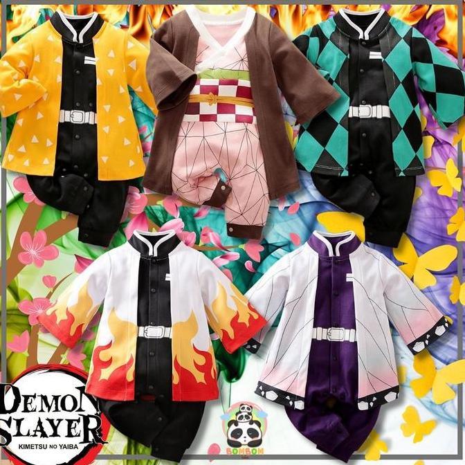 New- Baju Bayi Anime Jumper Premium Demon Slayer Nezuko Kamado