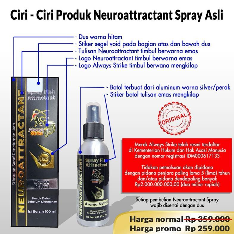 Neuroattractant Spray Fish Attractant Ikan Umpan Pancing Non Essen dari Always Strike