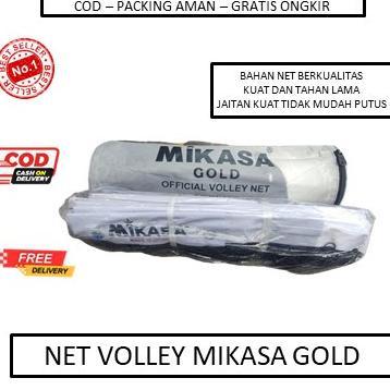Net Bola Voli Mikasa Gold Volley Volly - Net Voli Murah - Net Bola Voli - Net Mikasa Original - Net 