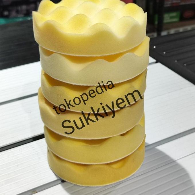 %$%$%$%$] Set Isi 6pcs Busa Mesin Poles 5" Spon Polisher Sponge 5 Inch