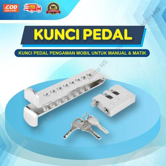 NUIFARM - KUNCI GEMBOK PEDAL MOBIL MANUAL & MATIC ANTI MALING UNIVERSAL PENGAMAN MOBIL