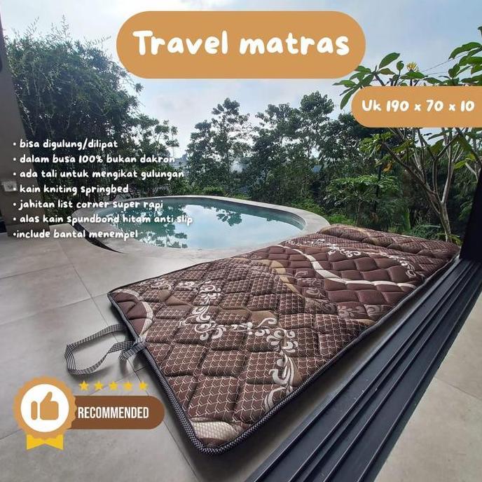 Kasur busa Lipat ukuran 70x190x10cm - Furniture Praktis cowok Tidur Camping matras murah travelling 