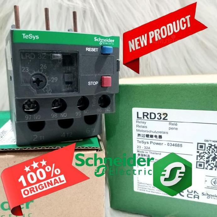 Overload Kontaktor Schneider Type Lrd32/Lrd 32 23-32A Original/Thermal Overload Schneider Lrd32/Tor 