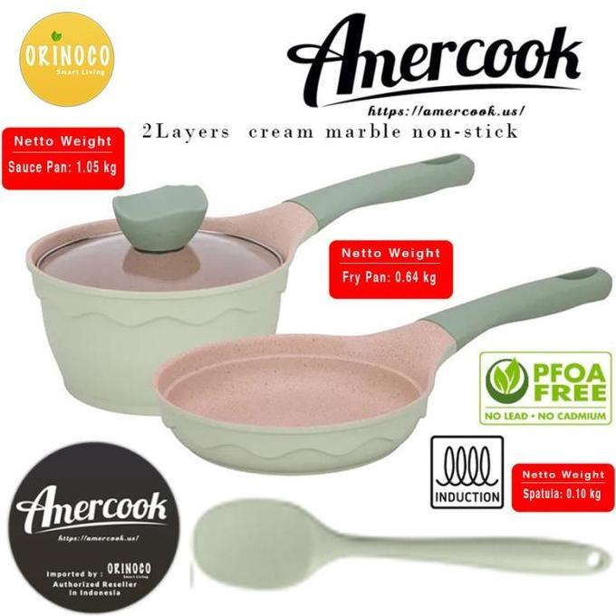 Sivajayaabadi - Amercook Alfetta Baby Angel Set Frypan + Saucepan 16cm