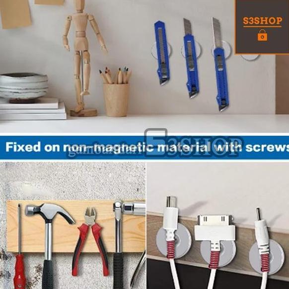 New- Magnet NEODYMIUM SUPER KUAT N52 Koin Cincin Ring Baut Magnet Lubang