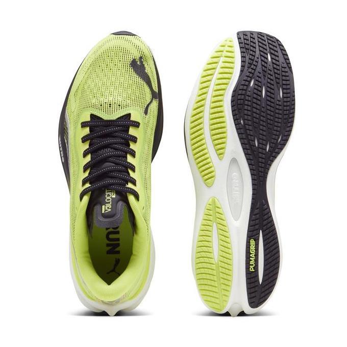 PUMA Sepatu Lari Pria Velocity NITRO 3 Lime-Black-Silver