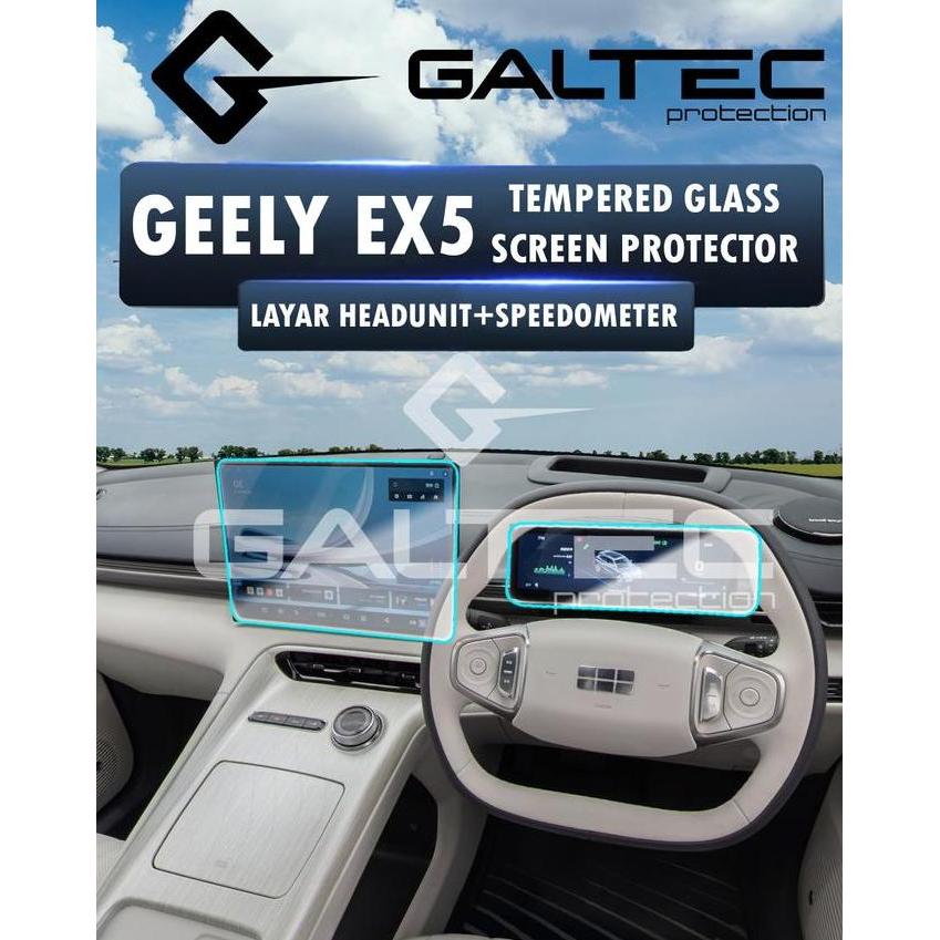 cukafindan_ - galtec geely ex5 tempered glass headunit + speedometer anti gores