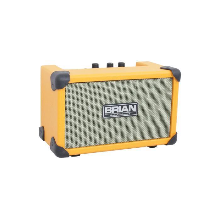 Ampli Mini Gitar Dan Bass Akustik Dan Elektrik 4 Inch Warna Orange Merk Brian  Murah Jakarta Ada Dis