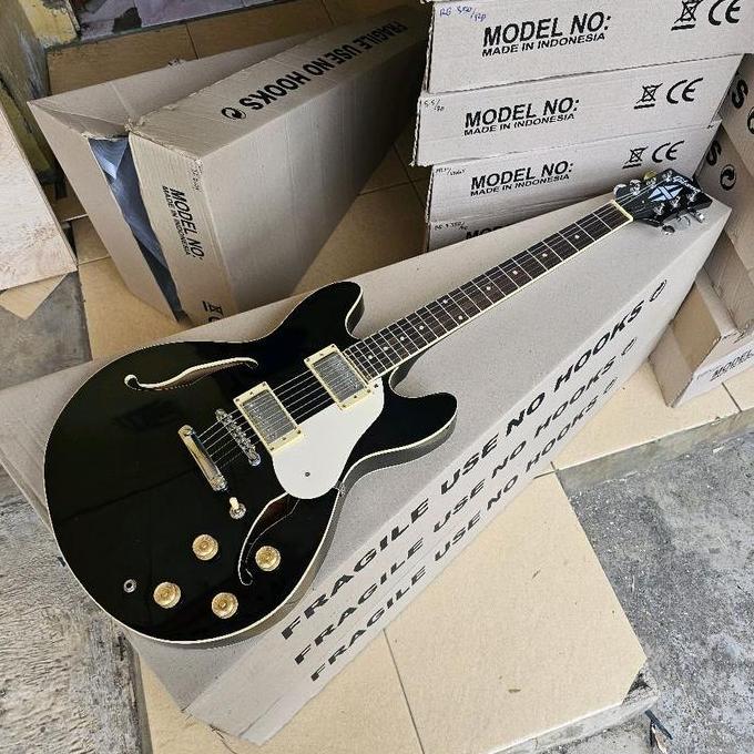 Gitar Gibson Semi Hollow Body Black New