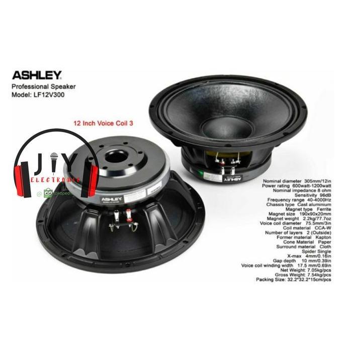 Speaker Ashley 12 Inch LF12V300 LF 12V300 Original
