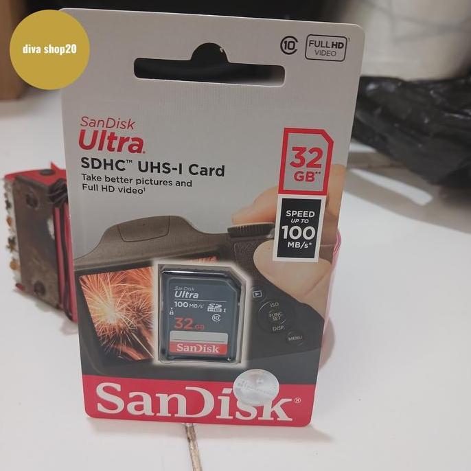 MEMORY SD CARD CAMERA HANDYCAM SANDISK 32GB ORIGINAL GARANSI RESMI
