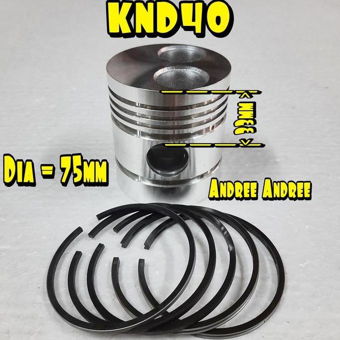 TERMURAH - KND 40 Seher Piston with Ring Kubota KND40 KND-40 - 75mm